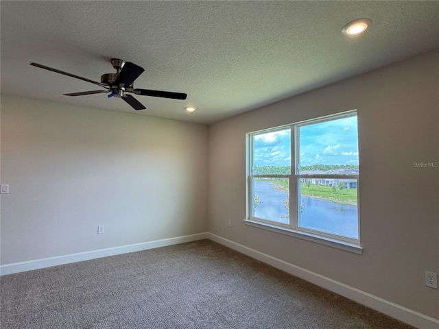 4101 Sagefield Dr, Harmony, FL 34773 - unfurnished room featuring recessed lighting, carpet, a textured ceiling, and a ceiling fan