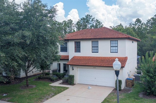 2792 Roccella Ct, Kissimmee, FL 34747 - mediterranean / spanish-style home with a tiled roof and stucco siding
