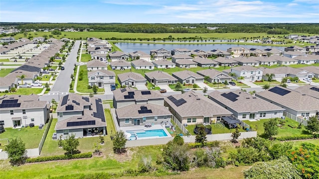 4491 Holstein St, Saint Cloud, FL 34772 - aerial view of residential area with a large body of water and a pool area