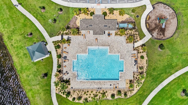 4491 Holstein St, Saint Cloud, FL 34772 - aerial view of a pool area