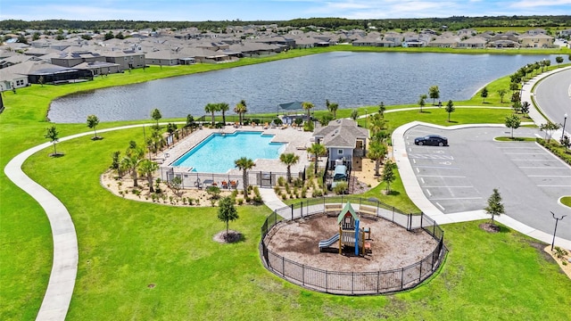 4491 Holstein St, Saint Cloud, FL 34772 - aerial perspective of suburban area with a nearby body of water