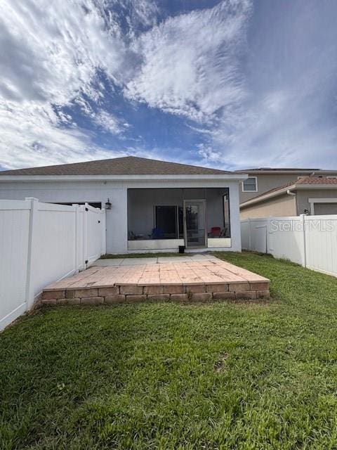 14548 Black Cherry Trl, Winter Garden, FL 34787 - rear view of house featuring a patio area and a fenced backyard