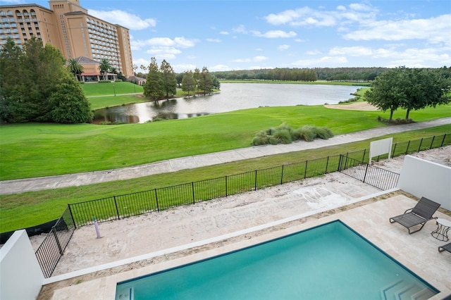 4162 Grande Brick Loop Unit 27, Orlando, FL 32837 - view of swimming pool with a water view and view of golf course
