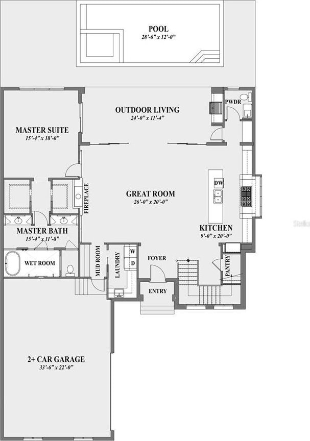4162 Grande Brick Loop Unit 27, Orlando, FL 32837 - view of home floor plan