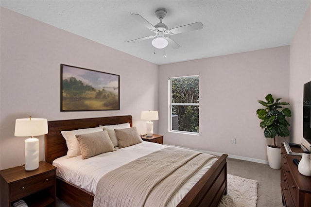 2534 Double Tree Pl, Oviedo, FL 32766 - bedroom with light colored carpet and a ceiling fan