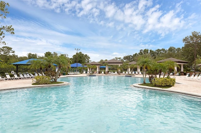 2534 Double Tree Pl, Oviedo, FL 32766 - community pool featuring a gazebo and a patio