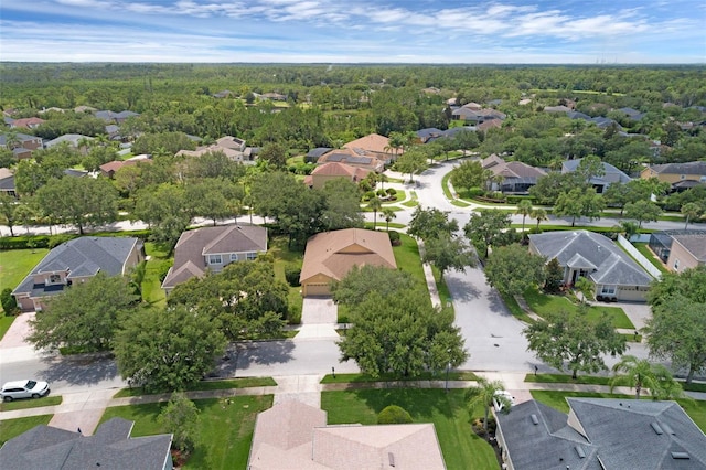 2534 Double Tree Pl, Oviedo, FL 32766 - aerial view of residential area with a heavily wooded area