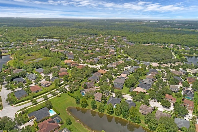 2534 Double Tree Pl, Oviedo, FL 32766 - aerial view of property and surrounding area featuring a nearby body of water and nearby suburban area