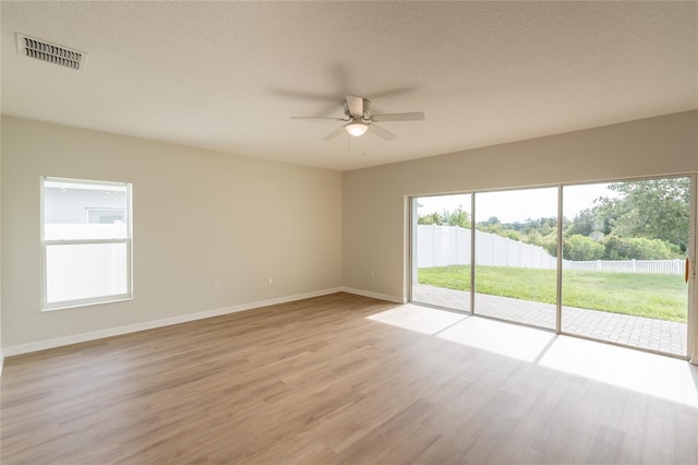 3840 Fescue St, Clermont, FL 34714 - unfurnished room featuring ceiling fan and light wood finished floors