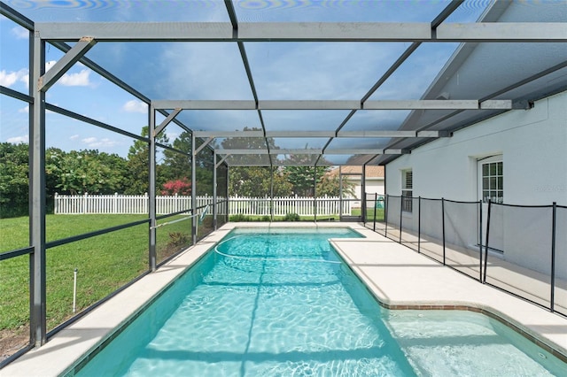 11341 Autumn Wind Loop, Clermont, FL 34711 - view of pool with a fenced backyard, a patio area, and a lanai