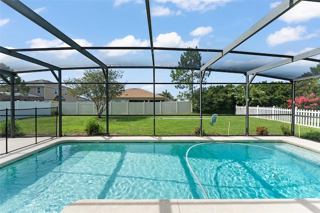 11341 Autumn Wind Loop, Clermont, FL 34711 - view of swimming pool with a fenced backyard, a lanai, and a patio area