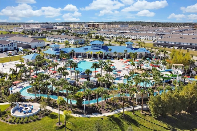 927 Paradise Dr, Davenport, FL 33897 - drone / aerial view of a pool
