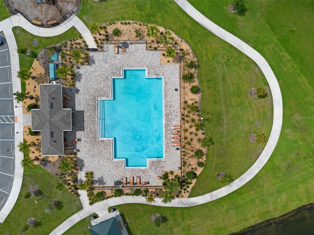 617 Hitch Loop, Saint Cloud, FL 34772 - bird's eye view of a pool area