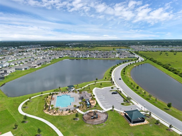 617 Hitch Loop, Saint Cloud, FL 34772 - aerial view of a pool and a large body of water