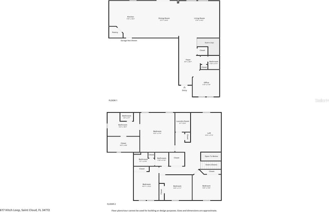 617 Hitch Loop, Saint Cloud, FL 34772 - view of floor plan / room layout