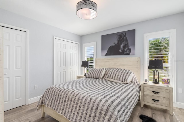198 Porto Velho St, Punta Gorda, FL 33983 - bedroom featuring wood finished floors and two closets