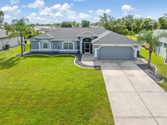 198 Porto Velho St, Punta Gorda, FL 33983 - single story home with a garage, stucco siding, driveway, and roof with shingles