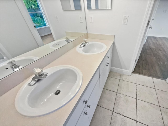 4615 River Overlook Dr, Valrico, FL 33596 - full bathroom featuring double vanity and tile patterned floors