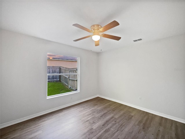 4615 River Overlook Dr, Valrico, FL 33596 - unfurnished room featuring wood finished floors and a ceiling fan