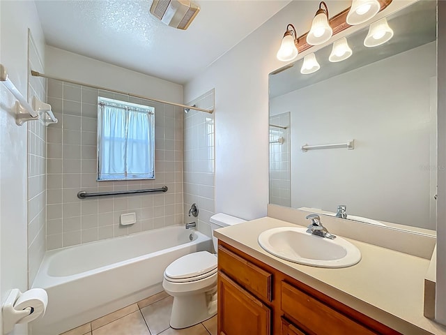 16634 Pine Timber Ave, Montverde, FL 34756 - bathroom featuring tile patterned floors, vanity, and bathtub / shower combination