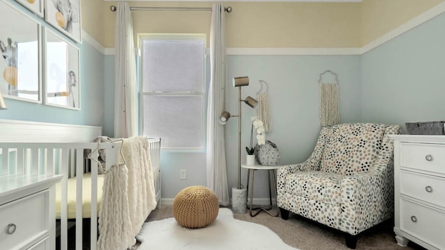 958 Princess Sabal Pt, Haines City, FL 33844 - carpeted bedroom with a crib and baseboards
