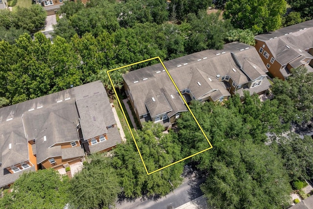 5072 Cypress Branch Pt, Oviedo, FL 32765 - aerial view of residential area featuring property boundaries highlighted