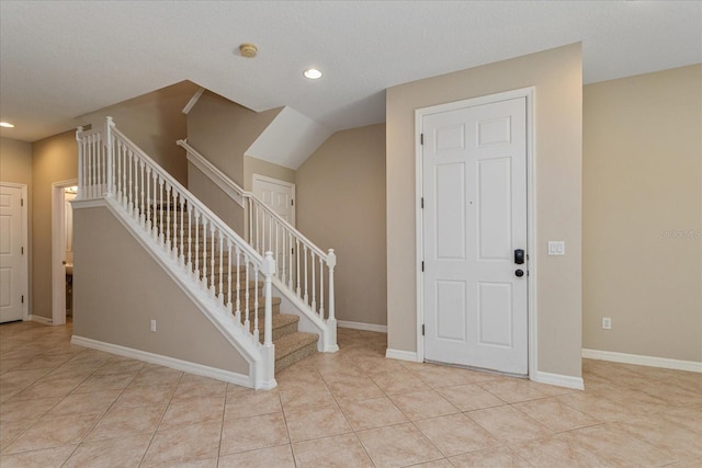 5072 Cypress Branch Pt, Oviedo, FL 32765 - tiled foyer entrance featuring recessed lighting and stairway