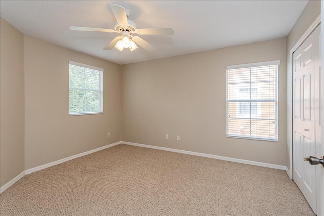 5072 Cypress Branch Pt, Oviedo, FL 32765 - empty room with carpet flooring and a ceiling fan