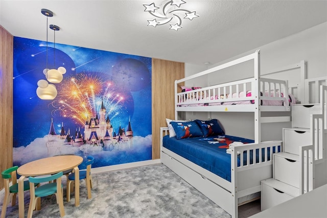 3292 Tranquil Trl, Kissimmee, FL 34747 - carpeted bedroom with an accent wall
