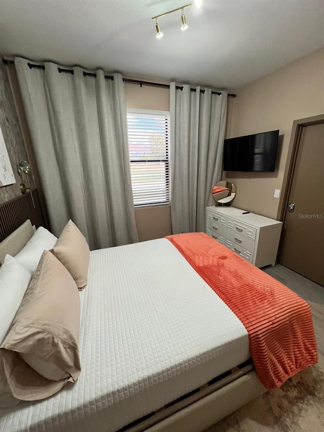 3292 Tranquil Trl, Kissimmee, FL 34747 - bedroom with carpet floors and rail lighting