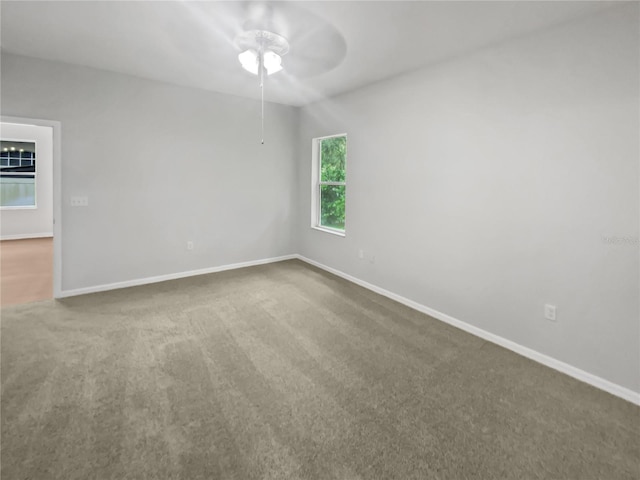 6303 Twin Bridges Dr, Zephyrhills, FL 33541 - empty room featuring ceiling fan and carpet floors