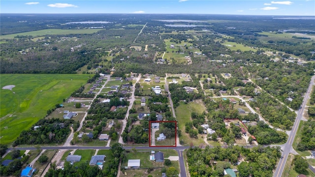 19402 E 5th St, Umatilla, FL 32784 - aerial overview of property's location with property parcel outlined