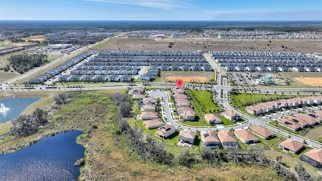 8998 Croquet Ct, Champions Gate, FL 33896 - aerial view of property and surrounding area featuring nearby suburban area and a nearby body of water