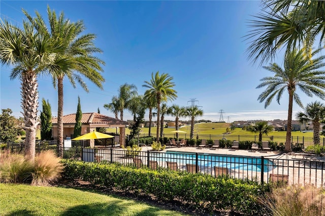1193 Woods Landing Dr, Minneola, FL 34715 - community pool featuring a patio area