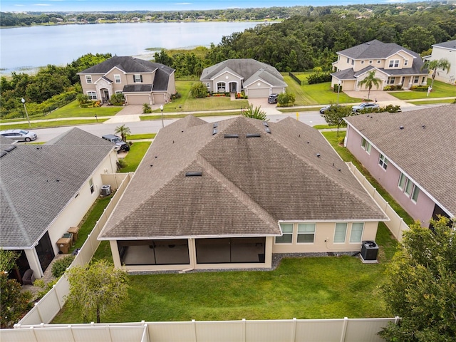 16415 Good Hearth Blvd, Clermont, FL 34711 - aerial view of residential area featuring a large body of water