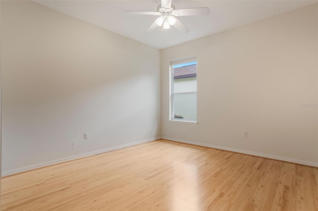 6029 Falconbridge Pl, Mount Dora, FL 32757 - spare room with light wood-type flooring and a ceiling fan