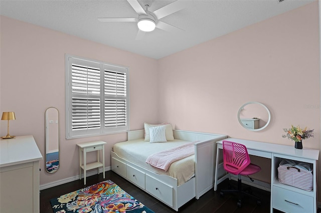 11337 Via Andiamo, Windermere, FL 34786 - bedroom with dark wood-style flooring and a ceiling fan