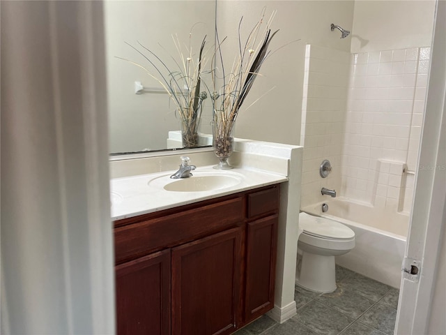 7714 Tanbier Dr, Orlando, FL 32818 - full bathroom featuring vanity, shower / tub combination, and tile patterned flooring
