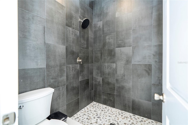 2813 Sanctuary Dr, Clermont, FL 34714 - bathroom with a tile shower and toilet