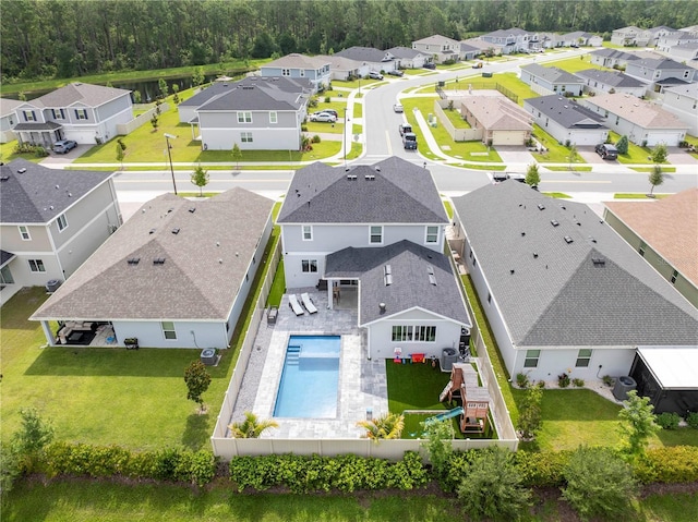 2813 Sanctuary Dr, Clermont, FL 34714 - aerial view of residential area featuring a pool