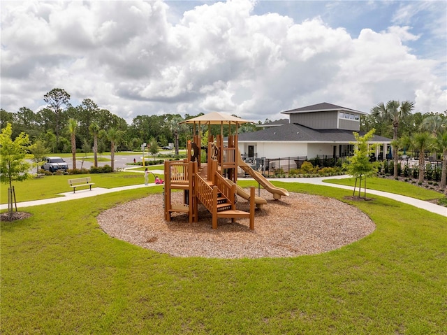 2813 Sanctuary Dr, Clermont, FL 34714 - community playground featuring a lawn