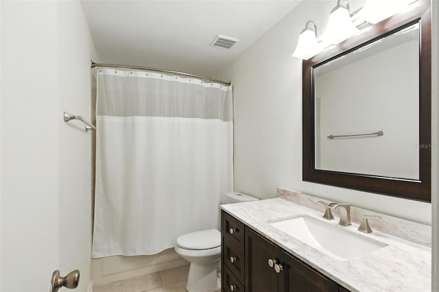 669 Whitetail Loop, Apopka, FL 32703 - bathroom featuring vanity, tile patterned floors, and shower / bath combination with curtain