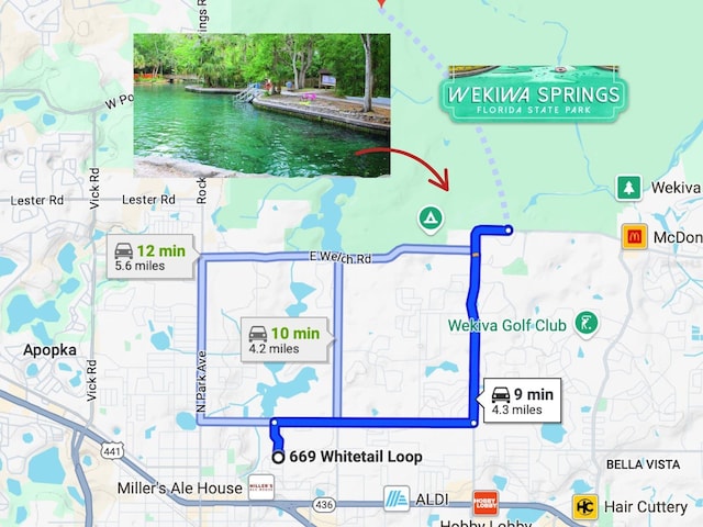 669 Whitetail Loop, Apopka, FL 32703 - map of property / related area