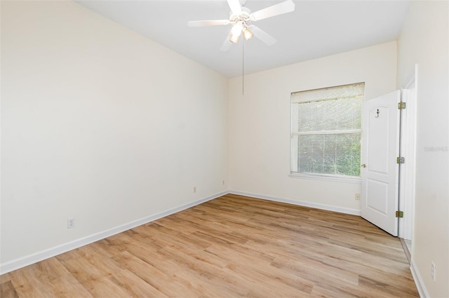2317 Warren Woods Dr, Orlando, FL 32835 - spare room with light wood-style flooring and a ceiling fan