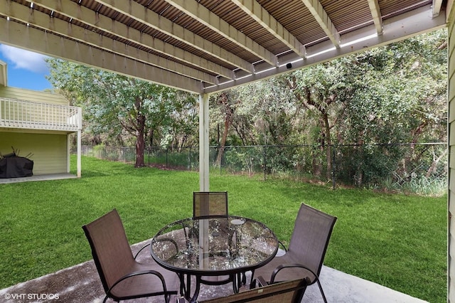 3151 Britannia Blvd Unit A, Kissimmee, FL 34747 - fenced backyard featuring a patio and outdoor dining area