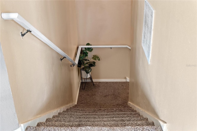 4027 Pemberly Pines Cir, Saint Cloud, FL 34769 - stairs featuring carpet flooring and baseboards