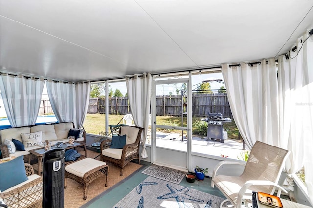 153 Juniper Run, Ocala, FL 34480 - sunroom / solarium featuring finished concrete flooring