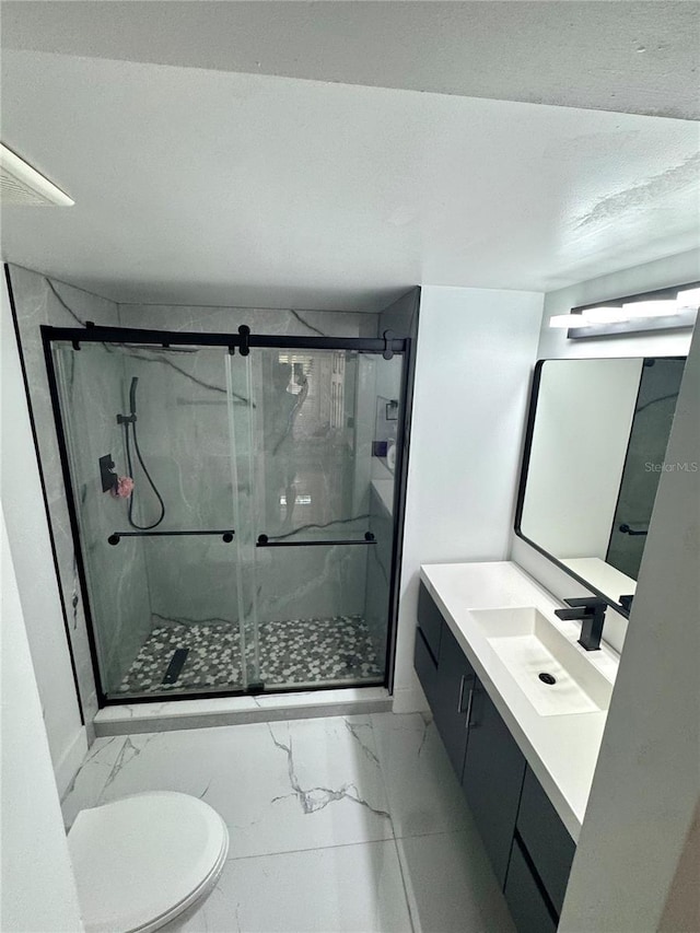 6258 Masters Blvd Unit C204, Orlando, FL 32819 - full bath with marble finish floors, vanity, and a marble finish shower