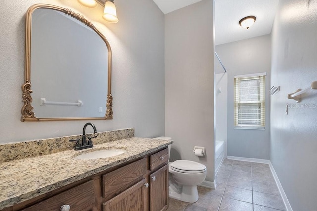 274 Wekiva Pointe Cir, Apopka, FL 32712 - bathroom with vanity, tile patterned floors, and shower / bathtub combination