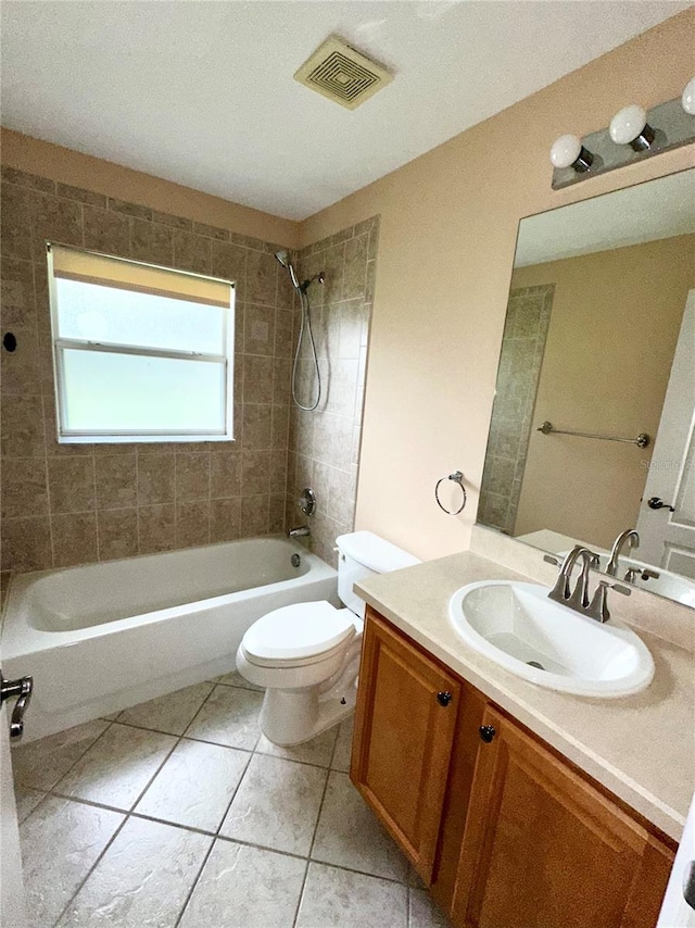 1676 Vick Rd, Apopka, FL 32712 - bathroom with shower / washtub combination, vanity, and tile patterned floors